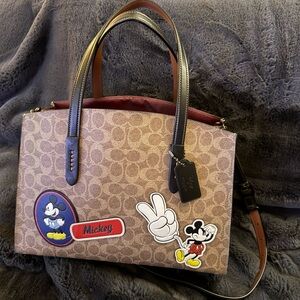 Mickey Mouse Tote Bag with Black Handles